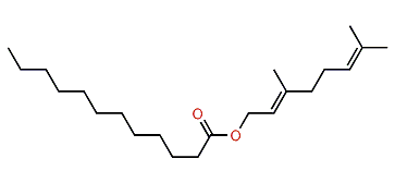 (E)-3,7-Dimethyl-2,6-octadienyl dodecanoate